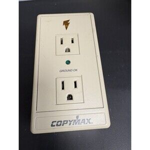Vintage Copymax Grounded Wall Surge Protector Panamax 15 Amps 120 VAC 50/60 Hz